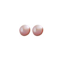 Classic Style Round Pearl Ear Studs 1 Pair main image 3