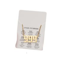 Stainless Steel Simple Style Plating Number Pendant Necklace main image 2