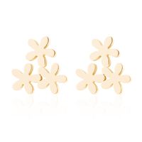 Fashion Snowflake Stainless Steel Plating Ear Studs 1 Pair sku image 31