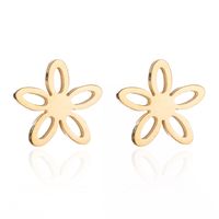 Fashion Snowflake Stainless Steel Plating Ear Studs 1 Pair sku image 34