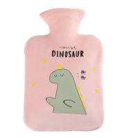 Le Shangxing Cute Cartoon Dinosaur Hot Water Injection Bag Pvc 1000 Ml Plush Cloth Cover Hot-water Bag main image 3