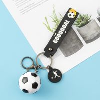 Fashion Letter Football Pvc Unisex Bag Pendant Keychain 1 Piece sku image 19