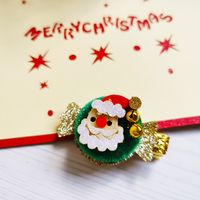 Fashion Christmas Tree Santa Claus Cloth Hair Clip 1 Piece sku image 8
