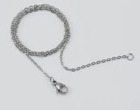 Simple Style U Shape Titanium Steel Plating Necklace 1 Piece sku image 1