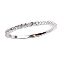 Simple Style Geometric Titanium Steel Rhinestone Rings sku image 2