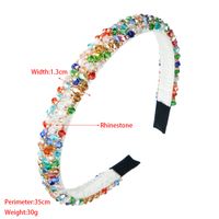 Women's Fashion Crystal Artificial Crystal Beaded Artificial Crystal Hair Band 1 Piece main image 2
