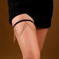 Simple Style Star Butterfly Alloy Inlay Rhinestones Women's Leg Chain Body Chain 1 Piece sku image 2