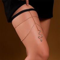 Simple Style Star Butterfly Alloy Inlay Rhinestones Women's Leg Chain Body Chain 1 Piece sku image 1