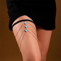Simple Style Star Butterfly Alloy Inlay Rhinestones Women's Leg Chain Body Chain 1 Piece sku image 5