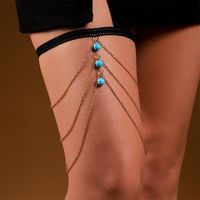 Simple Style Star Butterfly Alloy Inlay Rhinestones Women's Leg Chain Body Chain 1 Piece sku image 6