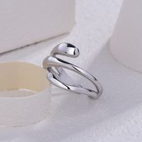 Fashion Geometric Solid Color Brass Open Ring In Bulk main image 2