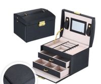 Fashion Solid Color Leather Jewelry Boxes 1 Piece sku image 1