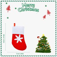 Christmas Fashion Christmas Hat Santa Claus Snowman Nonwoven Party Cutlery Bag 1 Piece sku image 2