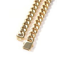 Hip-hop Solid Color Stainless Steel Plating Necklace 1 Piece main image 4