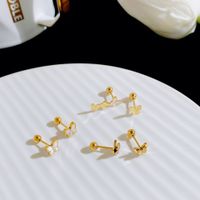 Fashion Butterfly Copper Plating Ear Studs 1 Pair main image 1