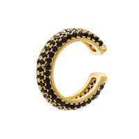 1 Piece Fashion C Shape Plating Inlay Copper Rhinestones Ear Clips main image 2