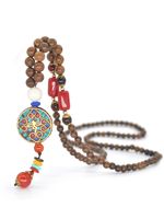 Fashion Round Fish Alloy Wooden Beads Beaded Women's Sweater Chain main image 2