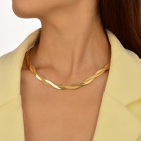 Elegant Geometric Alloy Plating Women's Necklace 1 Piece sku image 1