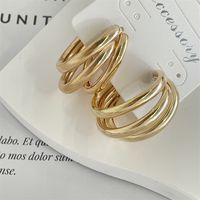 Fashion Circle Solid Color Alloy Women's Earrings 1 Pair main image 5