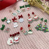 Fashion Santa Claus Snowman Snowflake Alloy Women's Earrings 1 Pair main image 1