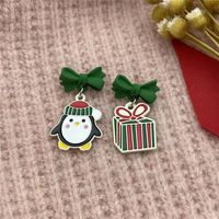 Fashion Santa Claus Snowman Snowflake Alloy Women's Earrings 1 Pair sku image 7