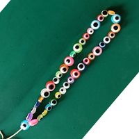 Nihaojewelry Wholesale Accessories Mixed Color Round Beads Yellow Smiley Face Mobile Phone Lanyard sku image 21