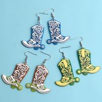 Retro Shoe Arylic Women's Drop Earrings 1 Pair main image 2