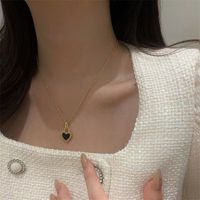 Fashion Heart Shape Alloy Plating Women's Pendant Necklace 1 Piece main image 4