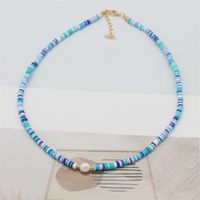 Vacation Geometric Imitation Pearl Soft Clay Women's Necklace main image 5