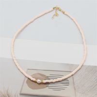Vacation Geometric Imitation Pearl Soft Clay Women's Necklace main image 4