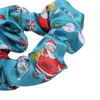 Cute Christmas Tree Santa Claus Elk Cloth Printing Hair Tie 1 Piece main image 4