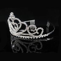Princess Crown Rhinestone Copper Crown 1 Piece main image 5