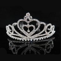 Princess Crown Rhinestone Copper Crown 1 Piece sku image 1