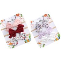 Fashion Flower Bow Knot Cloth Hair Band 1 Set main image 2