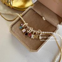Fashion Water Droplets Copper Pearl Plating Pendant Necklace 1 Piece main image 1