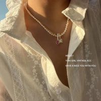 Mode Wassertropfen Kupfer Perle Überzug Halskette Mit Anhänger 1 Stück main image 5