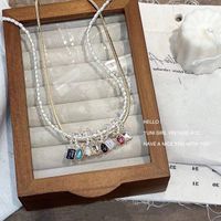 Mode Wassertropfen Kupfer Perle Überzug Halskette Mit Anhänger 1 Stück main image 2