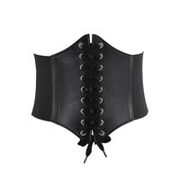 Fashion Solid Color Pu Leather Women's Corset Belts main image 3