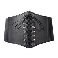Fashion Solid Color Pu Leather Alloy Women's Corset Belts main image 2