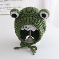 Children Unisex Cute Frog Wool Cap sku image 1