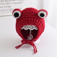 Children Unisex Cute Frog Wool Cap sku image 1