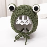 Children Unisex Cute Frog Wool Cap sku image 3