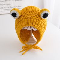 Children Unisex Cute Frog Wool Cap sku image 3