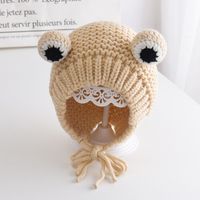 Children Unisex Cute Frog Wool Cap sku image 2