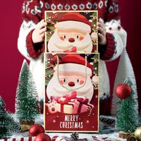 Weihnachten Mode Weihnachtsmann Beschichtetes Papier Gruppe Zubehör Für Geschenkverpackungen main image 2