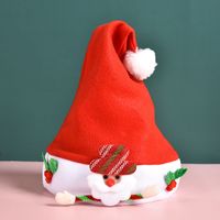 Christmas Cartoon Style Cute Bear Snowman Cloth Indoor Family Gathering Christmas Hat sku image 1