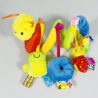 Baby Cartoon Colorful Bee Bed With Rattle Plush Toy main image 2