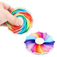 Creative Fashion Double-sided Colorful Fidget Spinner Stress Relief Toy main image 4