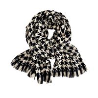 Women's Fashion Houndstooth Polyester Scarf main image 2