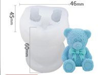 Lindo Oso Gel De Sílice Molde De Silicona Para Velas De Aromaterapia 1 Pieza sku image 1